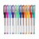 A set of gel pens 12 pieces, with a rubber holder