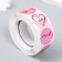 Stick Paper "I love you" d = 2.5 cm 500 pcs in a roll 3x6.5x6.5 cm