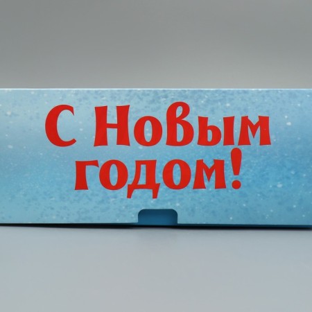 Folding box “Happy New Year!”, Bear, 25 x 25 x 10 cm, new year-3