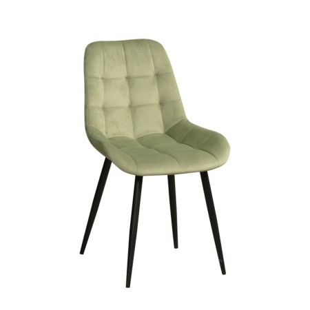 Quarter U -chair, velor tenerife nephritis / Black metal