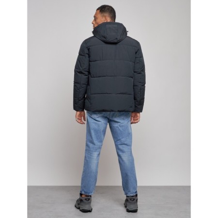 Male Winter jacket, size 48, dark blue color-3