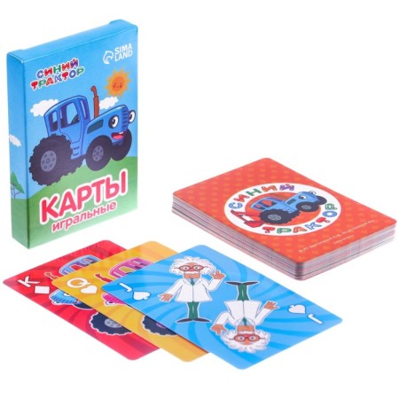 Карты игральные, Синий Трактор-6