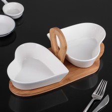 A set of ceramic salads “Estete. Heart 