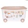 Box for toys "animals on the edge", on wheels, with decor, 580 × 390 × 335 mm