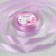 Satin tape, 25 mm × 23 ± 1 m, color warm lavender No. 141