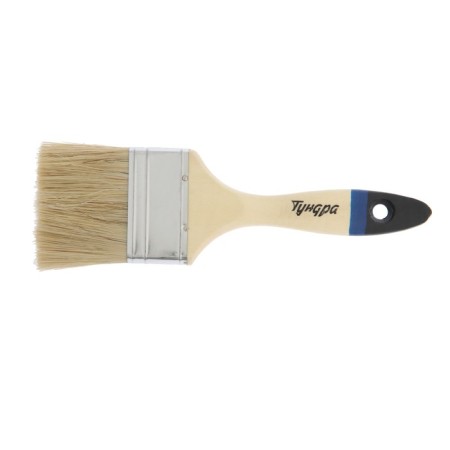 Brush flat tundra, natural bristles, wooden handle, 2.5 ", 63 mm-3