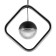 BayerLux 2686/2BK LED 20W 3000-6000K black 30x30 cm