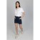 Women's shorts ise, size 44 cm, blue color