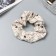 Hair gum "Orbit" Flowers style, 10 cm, brown-beige