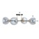 Brianna chandelier 4he27 40W black and gold 56x40x27 cm Bayerlux