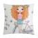 Pillow Decorative Ethel girl stories "Walk" 40 x 40 cm, velor