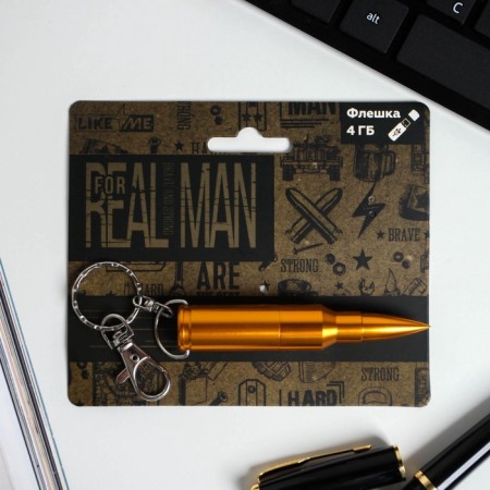 Flash card on the Real Man, 4 GB postcard-1
