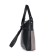 Female bag, artificial leather, 220x235x70 cm, black/coffee shop