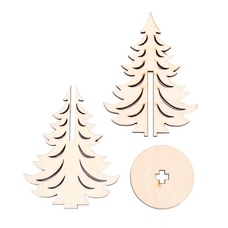 Model made of wood "Christmas tree No. 5"-1