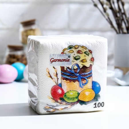 Paper Napkins "Color Harmony" Easter Easter cake, 1SL, 24*24, 100 pcs