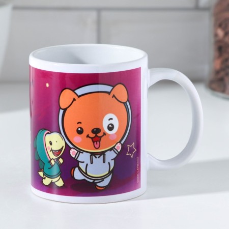 Sublimation "Zhenya" 320 ml, with application-2