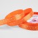 Satin tape "Stars", 15 mm × 23 ± 1 m, color orange No. 025