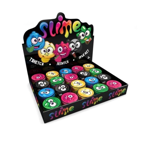 Slime "Mini-Slime", fragrant, stretches, sculsing, jumping, mix-1