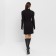 Women's dress (case) minku: Partydress color black, size 44