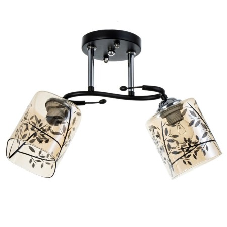 Arnella chandelier 2he27 40W Black 45x26x27 cm Bayerlux