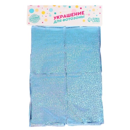 Festive curtain holography, 100 × 200 cm., Blue color-2