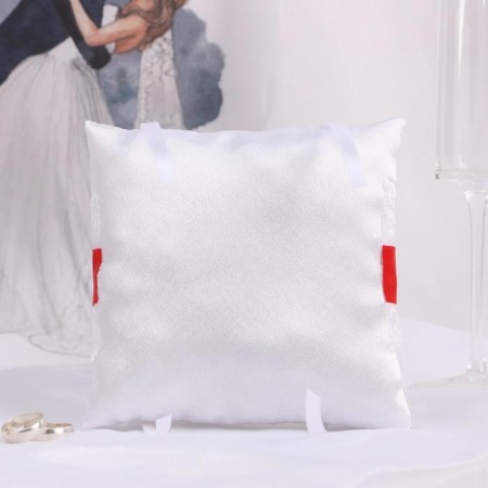 Pillow Pillow "Trilate", white-red-2