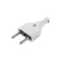 Vilka straight, 10a, without salary, 220 V, white, retail packaging