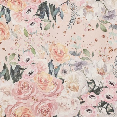 Packaging paper, craft "Delicate bouquet", 70 x 100 cm, 1 sheet-2