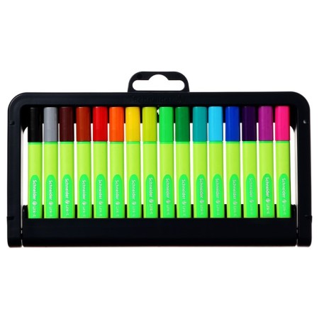 A set of capillary pens Schneider, Link -it, 16 colors, 0.4mm, in a plastic case-1