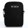 Youth bag with zipper, black color