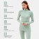 Women's thermal underwear (longshit, leggings) minku color emerald, size 50