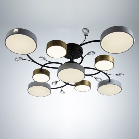 Assami chandelier 9XLED 216W 3000-6000K white-gold 93x93x21 cm Bayerlux-1