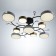 Assami chandelier 9XLED 216W 3000-6000K white-gold 93x93x21 cm Bayerlux