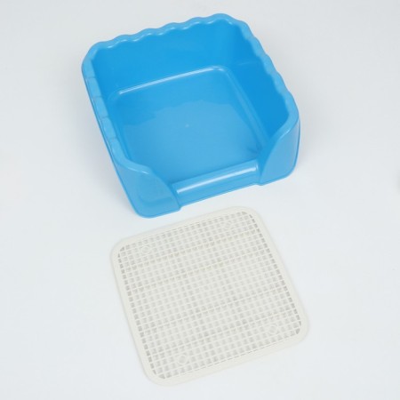 Tuel for dogs with high sides and a removable mesh 43x43x15 cm, blue-4