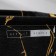 Storage basket with handles of the shade "Marble", 23 × 16 × 12 cm, black color