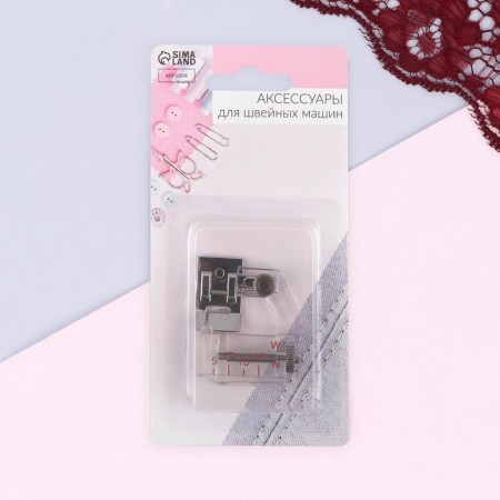 A paw for sewing machines, for an oblique box, with a ruler, 5 mm, 4 × 4.5 cm-4