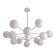 Barensa chandelier 12x40W E27 white 86x86x75 cm Bayerlux
