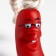 Toy "Sausage with glasses on rope" for dogs, 14 cm