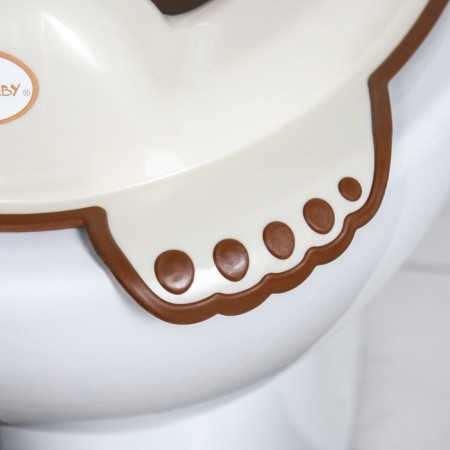 Children's lining - an anti -exclusive “bears” toilet seat, beige color-2