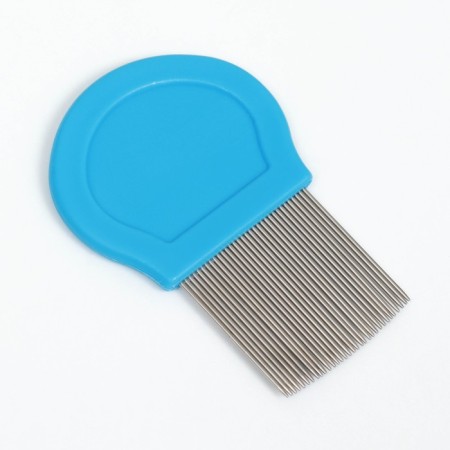 A set of animal combs, with long and short teeth, pink/blue-5