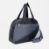 Sports bag with lightning, without lining, external pocket, black/gray color