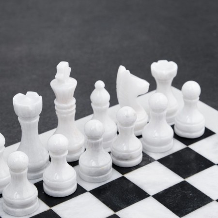 Chess "Elite", dark board 30x30 cm, onyx-1
