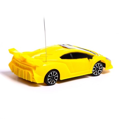 Radio controlled machine "Supercar", works on batteries, yellow color-2