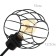 Svetogor chandelier "Light" 5x60W black 62x62x28cm