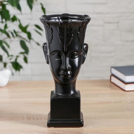 VAZ Ceramics "Nefertiti" 12x25 cm, black