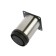 Furniture support, adjustable, d = 50 mm, h = 80 mm, color is satin nickel