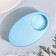 Cloth "narrow oval. Marble" from gypsum, 11.5x7x4cm, blue