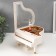 Musical Musical Casket "White Piano with Ballerina" 10.5x17.5x18.5 cm