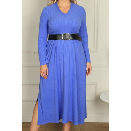 Women's dress, size 52, blue color-1