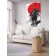 Decorative panel with photo printing "Japanese samurai", vertical, size 100x150 cm